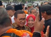 Wa Ode Herlina Hadir Di Pesta Rakyat Menyambut Kemenangan oleh Sahabat Pram-Doel