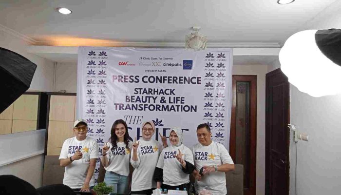 CINEMORA FILMWORKS X JT CLINIC GELAR PRESS CONFERENCE: RAYAKAN 15 TAHUN DENGAN PROMO SPESIAL, STARHACK, DAN ROADSHOW THE SHIFT MENCARI BINTANG DALAM TEMA BESAR: “BEAUTY & LIFE TRANSFORMATION”
