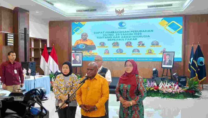 Menteri HAM Natalius Pigai Dorong Revisi Undang Undang Nomor 39 Tahun 1999Tentang Ham