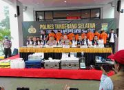 Polres Tangsel Grebek Home Industry Narkotika Amankan 9 Pelaku