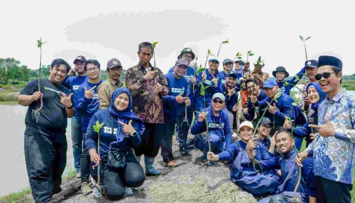 Perkuat Ketahanan Ekosistem Muara Beting, SUCOFINDO Tanam 5.000 Bibit Mangrove