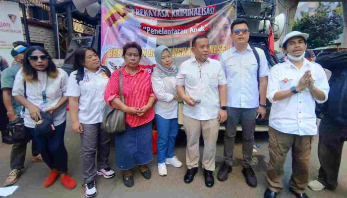Ratusan Aktifis Gerakan Suara Keadilan Netizen (GASKAN) Kembali Gelar Aksi Solidaritas untuk Bhayangkari Vanessa di Mabes Polri