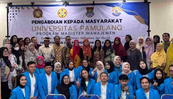 Program Magister Manajemen Universitas Pamulang Gelar Pengabdian Kepada Masyarakat (PKM) di Teluk Naga