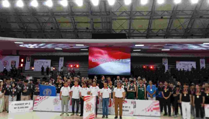 Final dan Closing Ceremony Open Tournament Bola Basket di GOR Sumantri Sukses Digelar