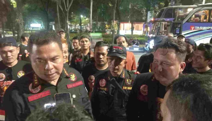 LSM Harimau Gelar Aksi Gerakan Moral Di Halaman MNC Jakarta